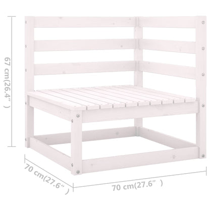vidaXL Salon de jardin 4 pcs avec coussins, bois de pin massif