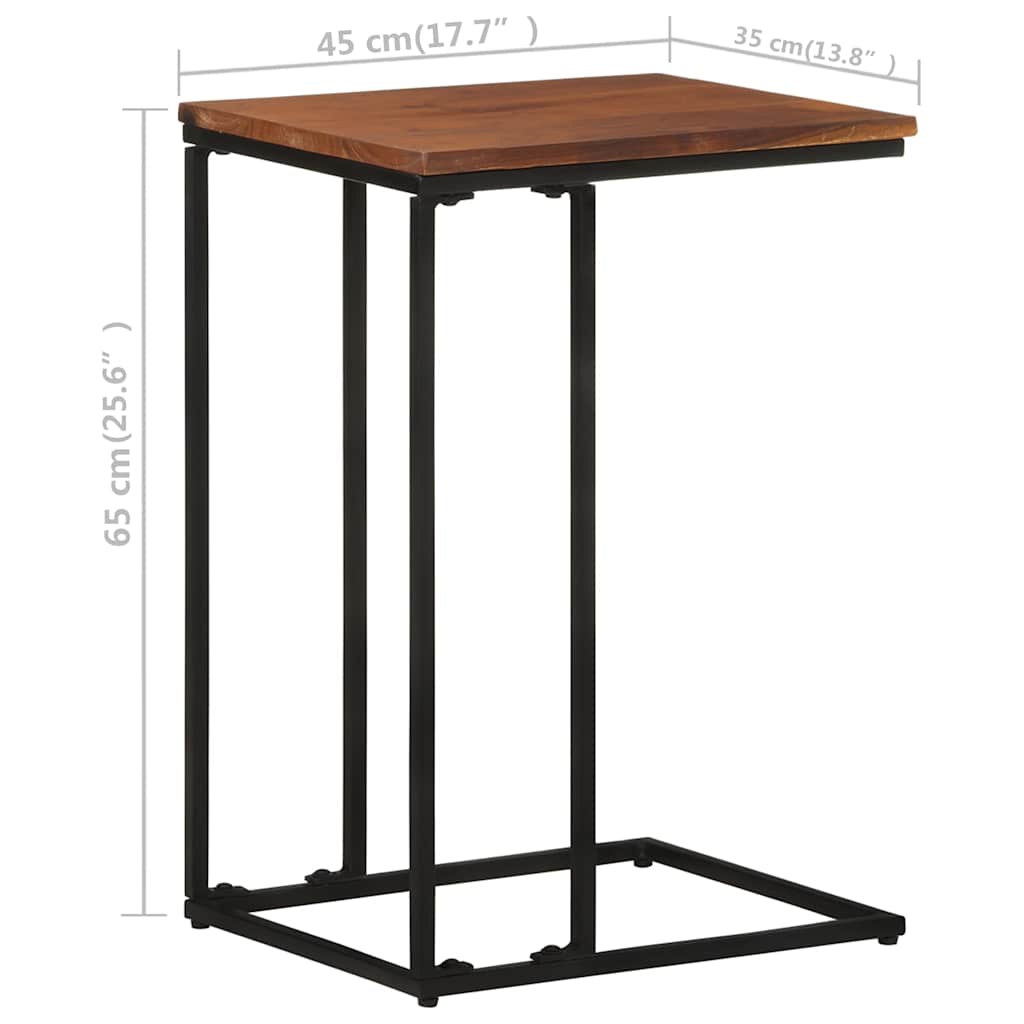 vidaXL Beistelltisch 35x45x65 cm Massivholz Akazie