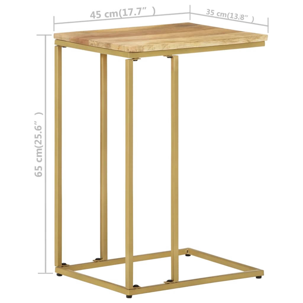 vidaXL Beistelltisch 35x45x65 cm Massivholz Mango