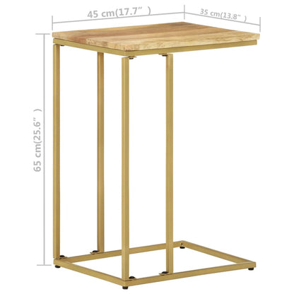 vidaXL Beistelltisch 35x45x65 cm Massivholz Mango