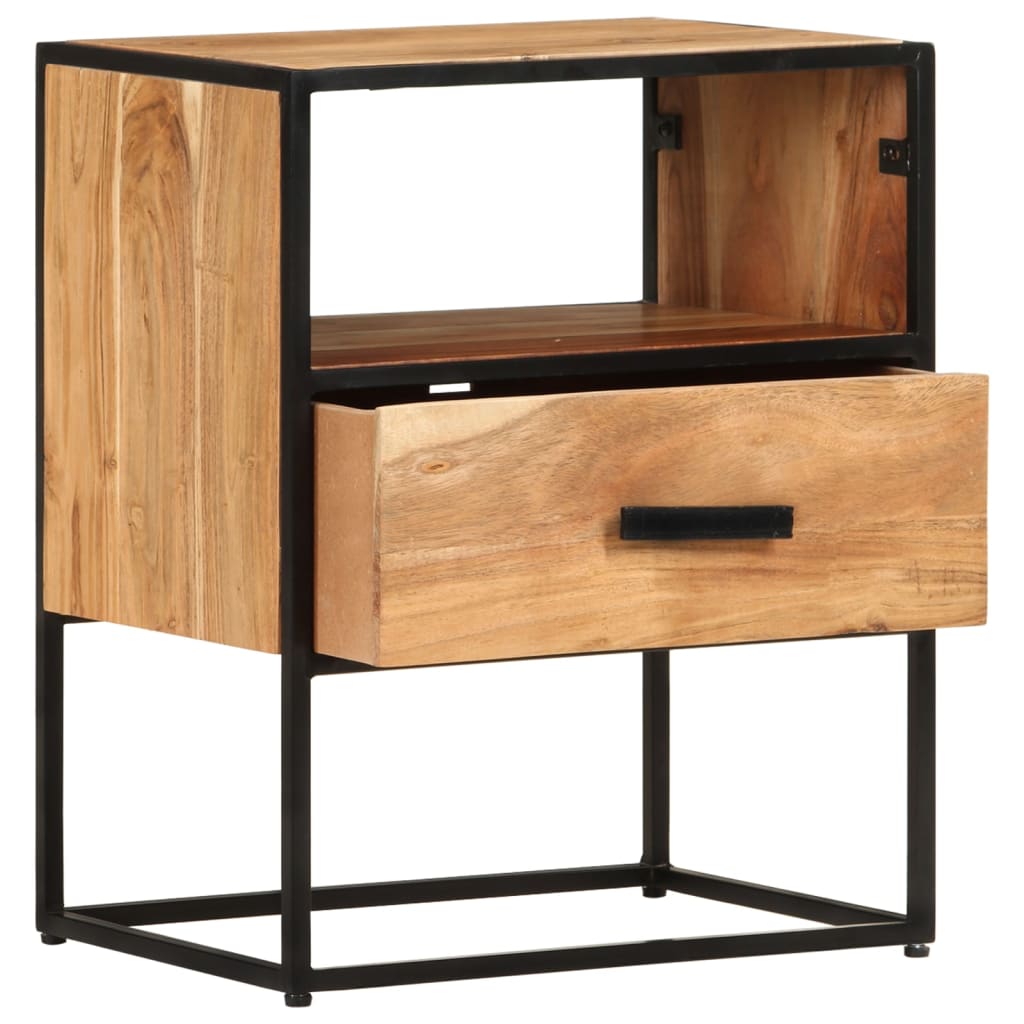 vidaXL Nachttisch 40x30x50 cm Massivholz Akazie