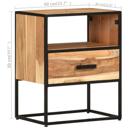 vidaXL Nachttisch 40x30x50 cm Massivholz Akazie