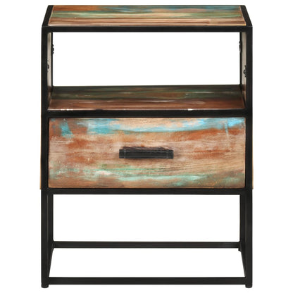 vidaXL Table de chevet 40x30x50 cm, bois de récupération massif