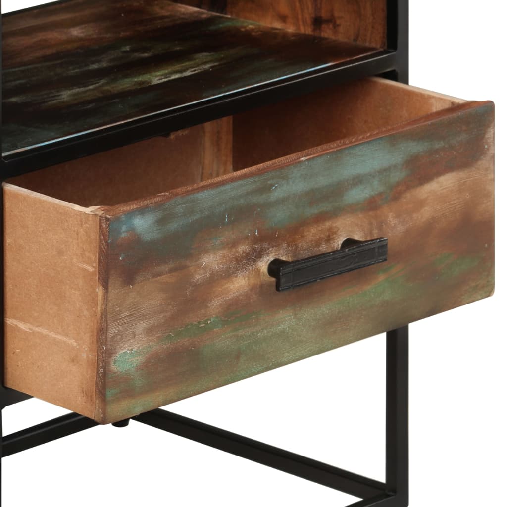 vidaXL Table de chevet 40x30x50 cm, bois de récupération massif