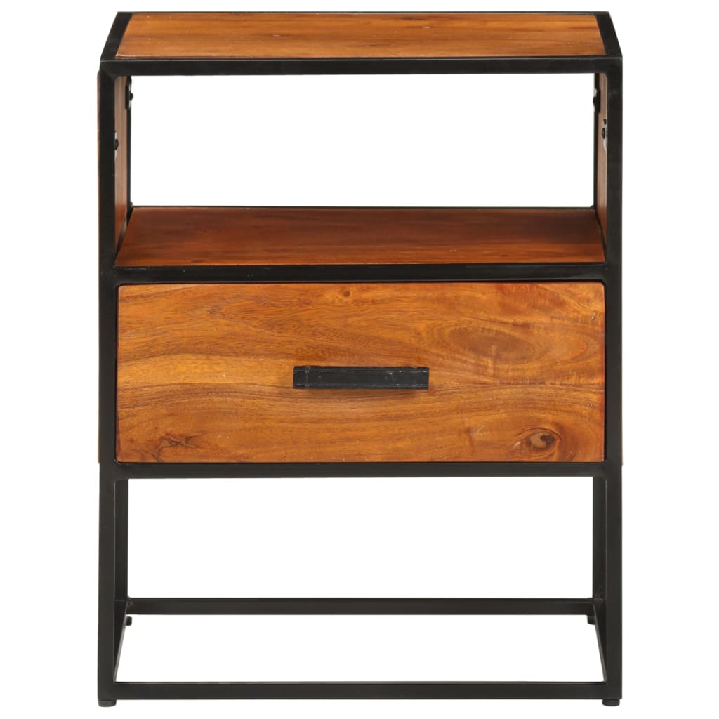 vidaXL Table de chevet 40x30x50 cm en bois d'acacia massif