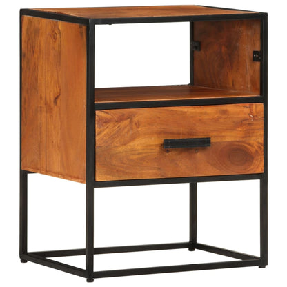 vidaXL Table de chevet 40x30x50 cm en bois d'acacia massif