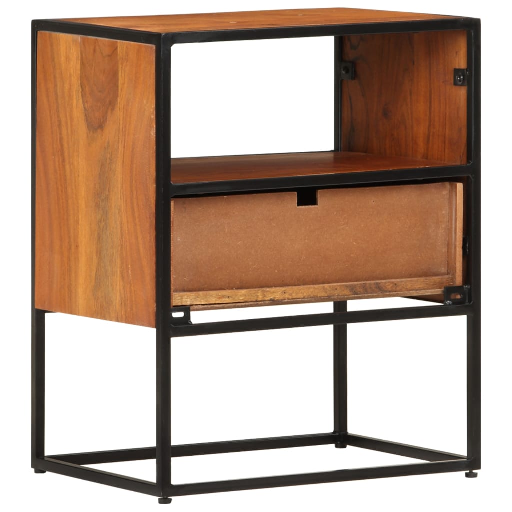 vidaXL Table de chevet 40x30x50 cm en bois d'acacia massif