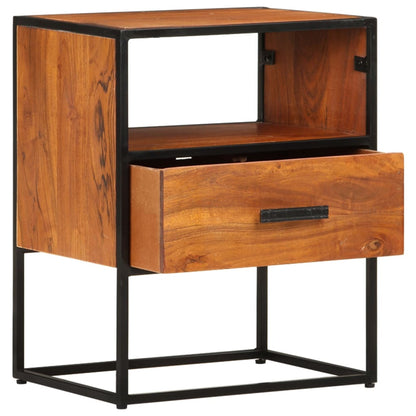 vidaXL Table de chevet 40x30x50 cm en bois d'acacia massif