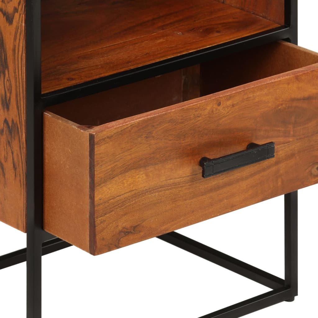 vidaXL Table de chevet 40x30x50 cm en bois d'acacia massif