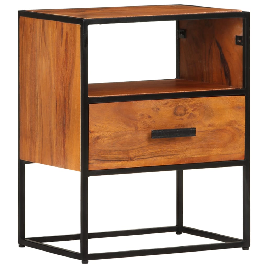 vidaXL Table de chevet 40x30x50 cm en bois d'acacia massif