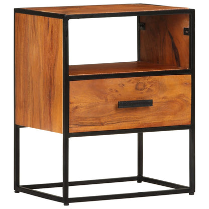 vidaXL Table de chevet 40x30x50 cm en bois d'acacia massif