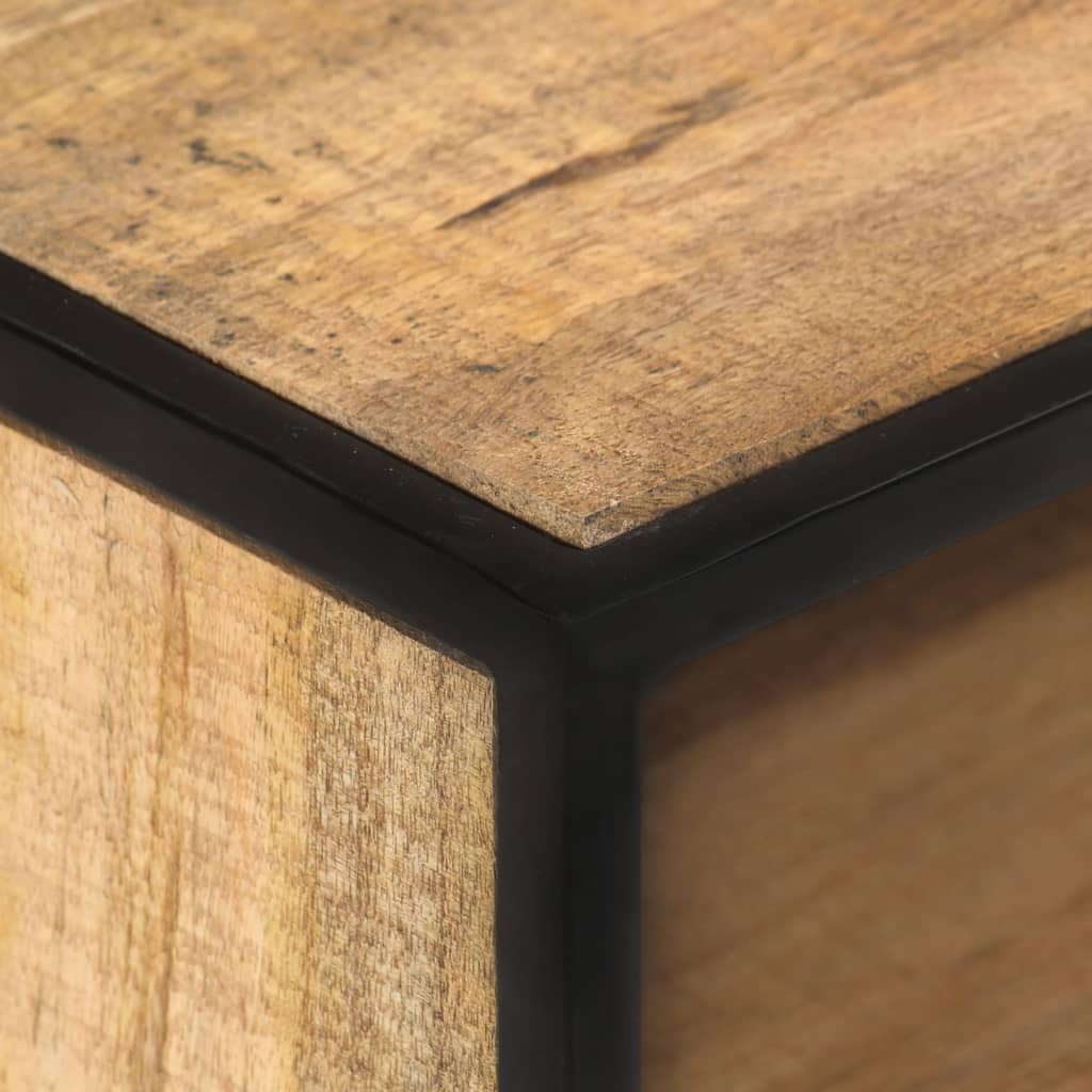 vidaXL Meuble TV 110x30x45 cm Bois de manguier brut
