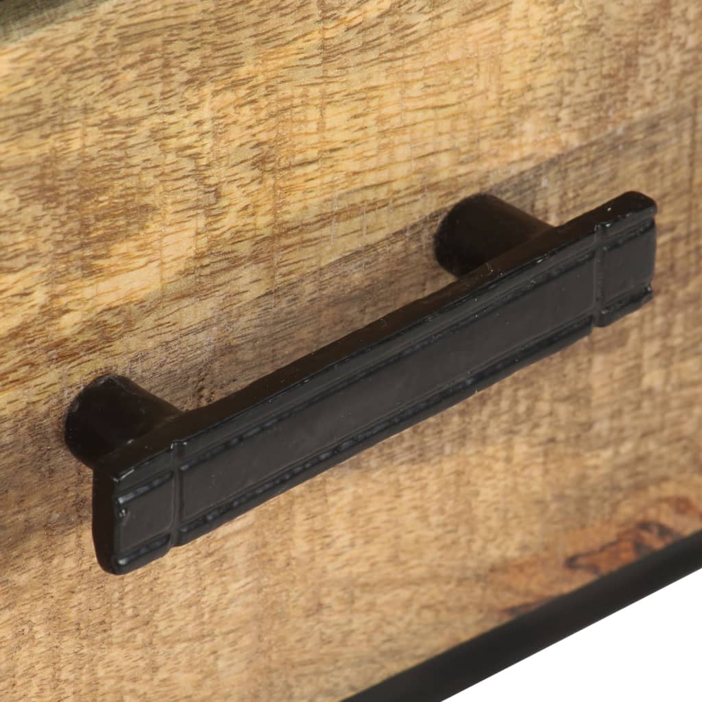 vidaXL Meuble TV 110x30x45 cm Bois de manguier brut