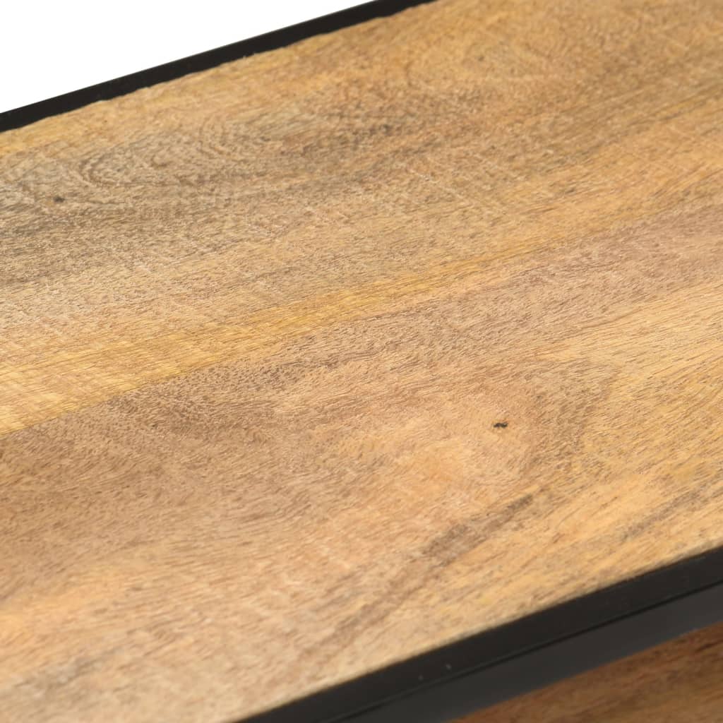 vidaXL Meuble TV 110x30x45 cm Bois de manguier brut
