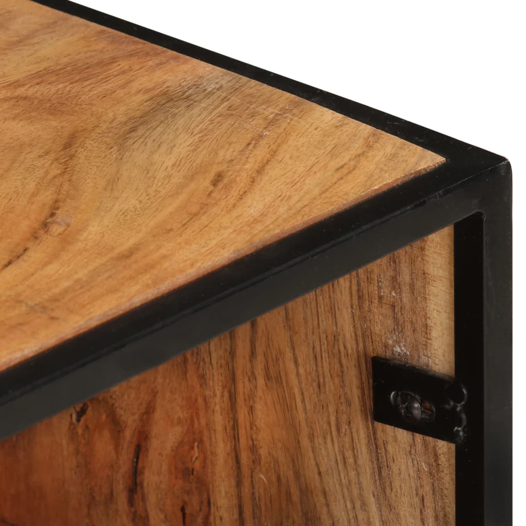 vidaXL Meuble TV 110x30x45 cm Bois d'acacia massif