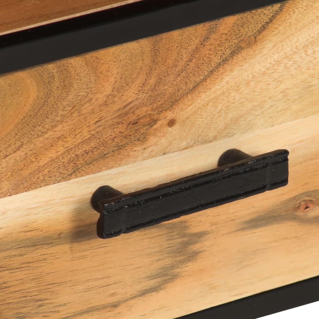 vidaXL Meuble TV 110x30x45 cm Bois d'acacia massif