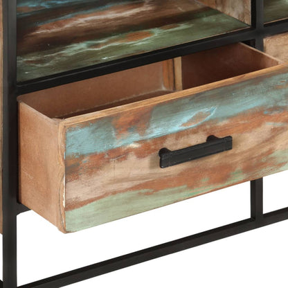 vidaXL Meuble TV 110x30x45 cm en bois de récupération massif