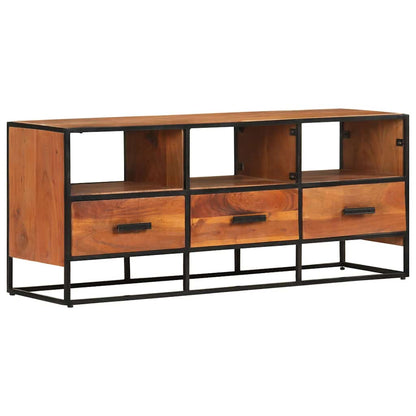vidaXL TV-Schrank 110x30x45 cm Massivholz Akazie
