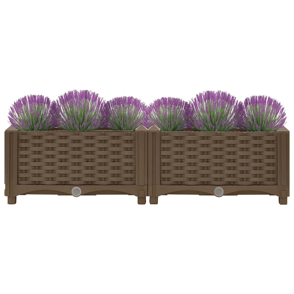 vidaXL Hochbeet 80x40x23 cm Polypropylen