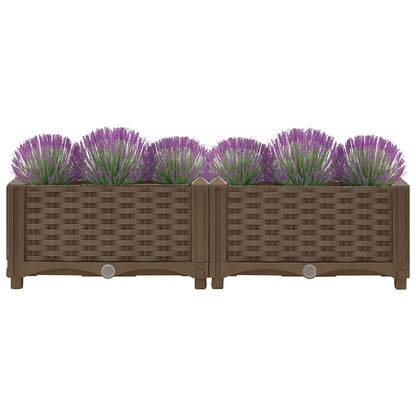 vidaXL Hochbeet 80x40x23 cm Polypropylen