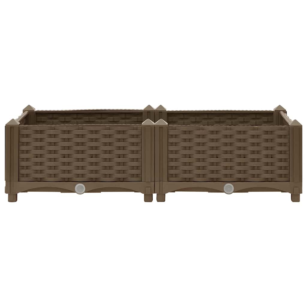vidaXL Hochbeet 80x40x23 cm Polypropylen