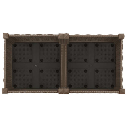 vidaXL Hochbeet 80x40x23 cm Polypropylen