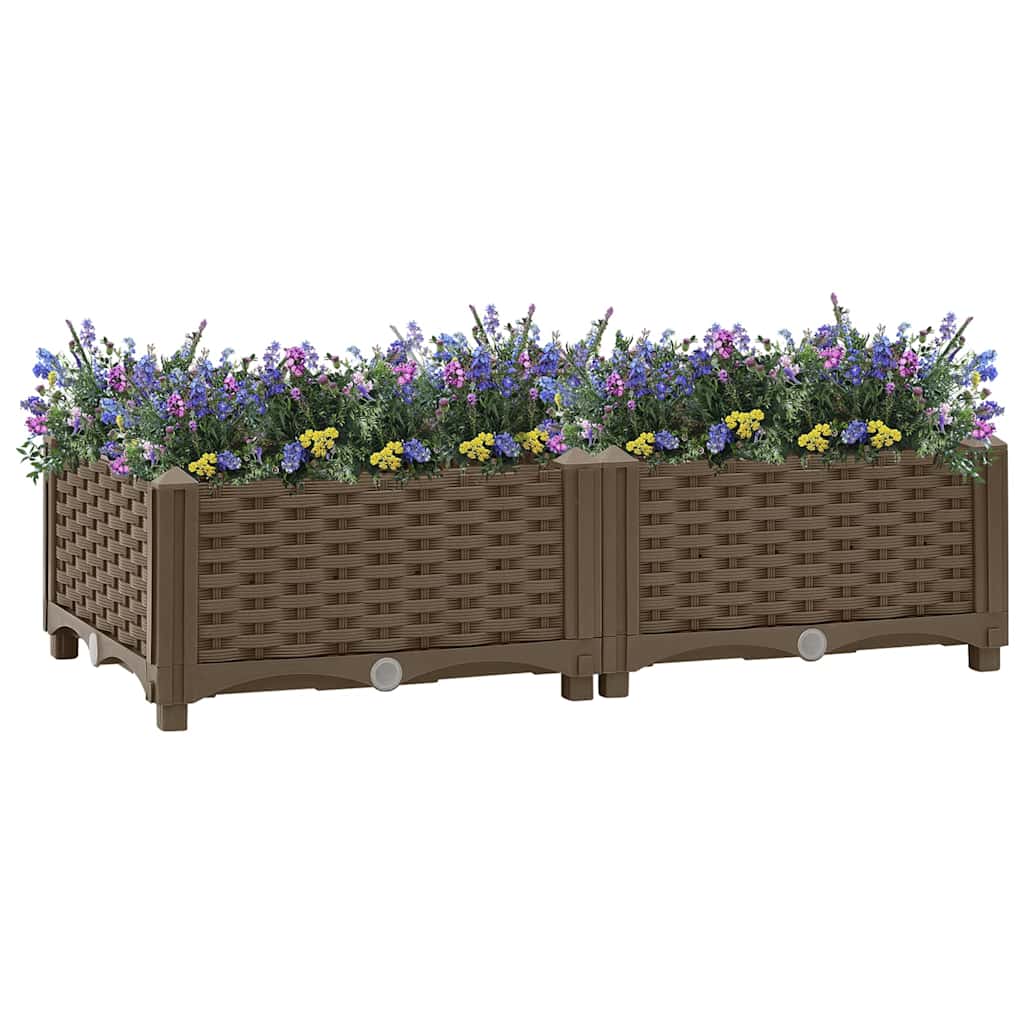 vidaXL Hochbeet 80x40x23 cm Polypropylen