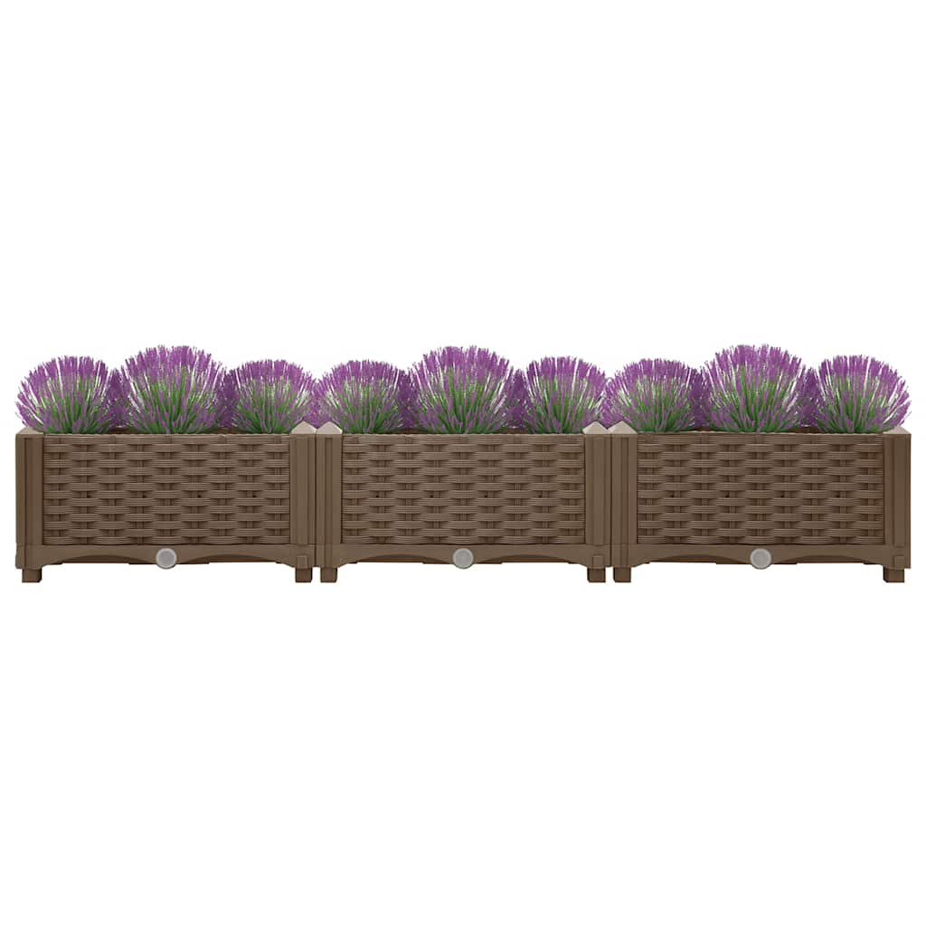 vidaXL Hochbeet 120x40x23 cm Polypropylen