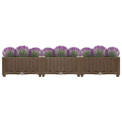 vidaXL Hochbeet 120x40x23 cm Polypropylen