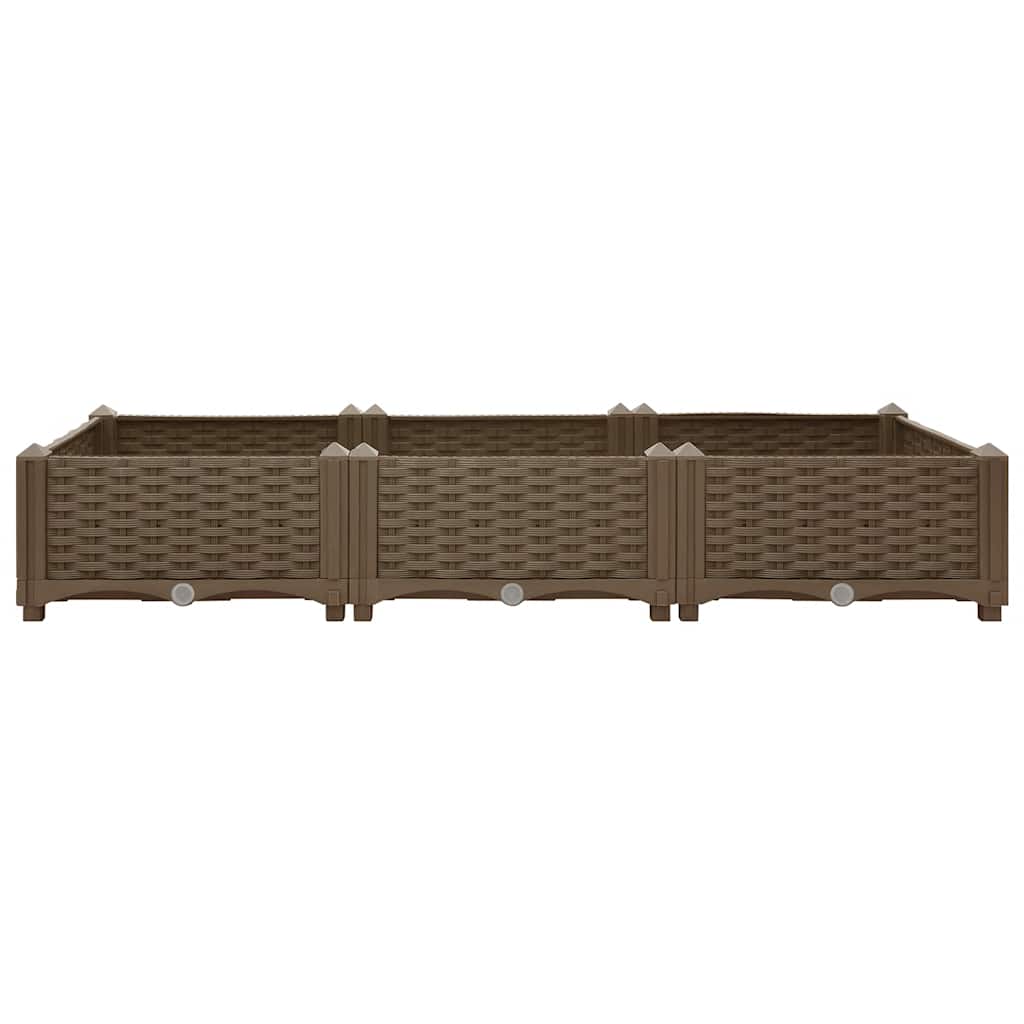 vidaXL Hochbeet 120x40x23 cm Polypropylen