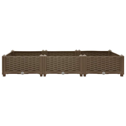 vidaXL Hochbeet 120x40x23 cm Polypropylen