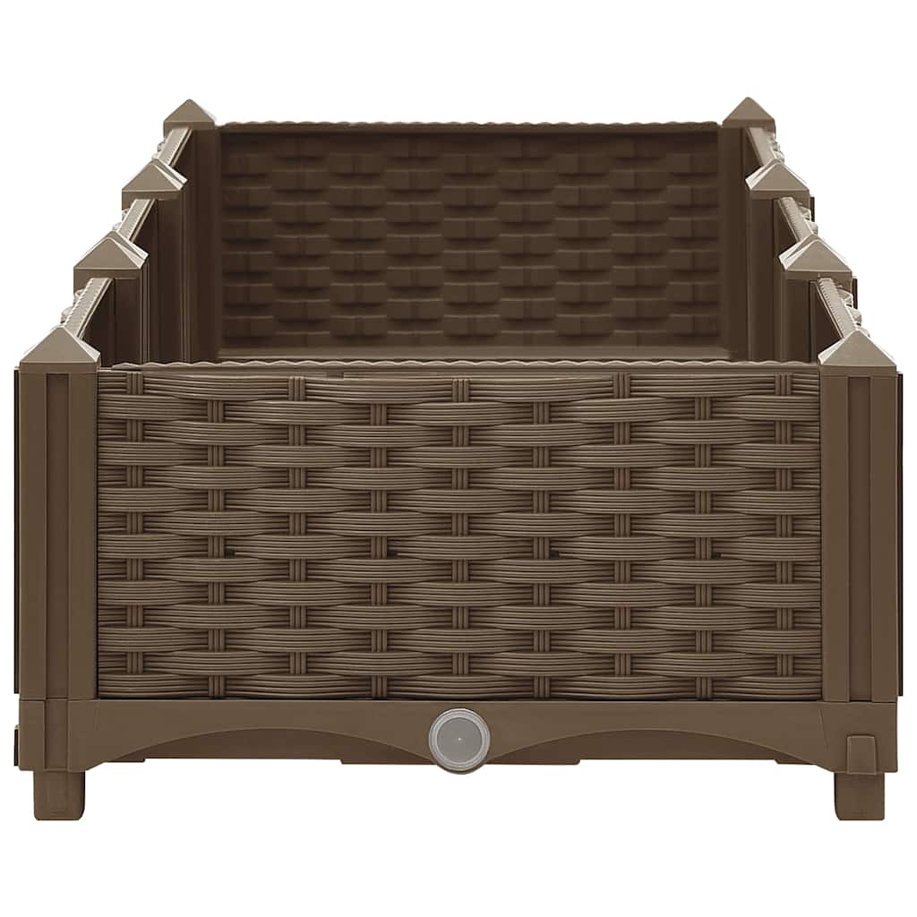 vidaXL Hochbeet 120x40x23 cm Polypropylen
