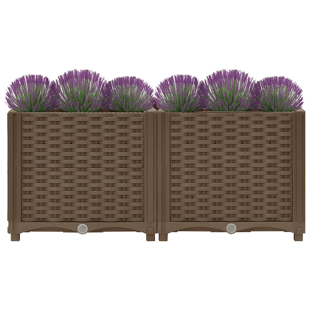 vidaXL Hochbeet 80x40x38 cm Polypropylen
