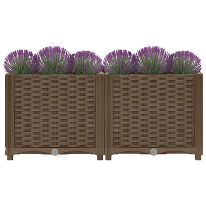 vidaXL Hochbeet 80x40x38 cm Polypropylen