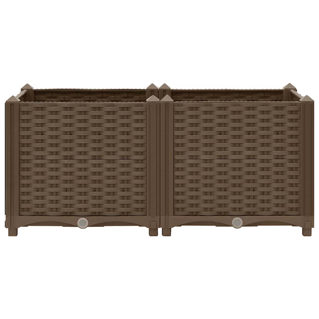 vidaXL Hochbeet 80x40x38 cm Polypropylen