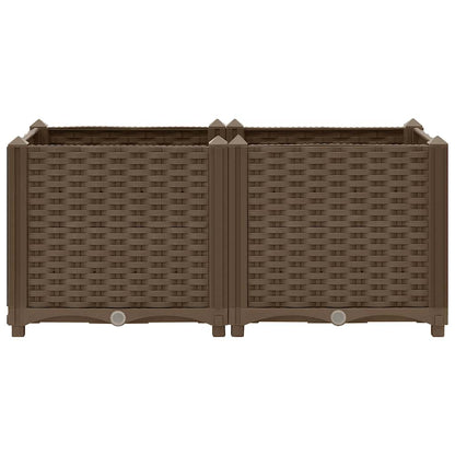 vidaXL Hochbeet 80x40x38 cm Polypropylen