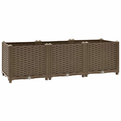 vidaXL Hochbeet 120 x 40 x 38 cm Polypropylen