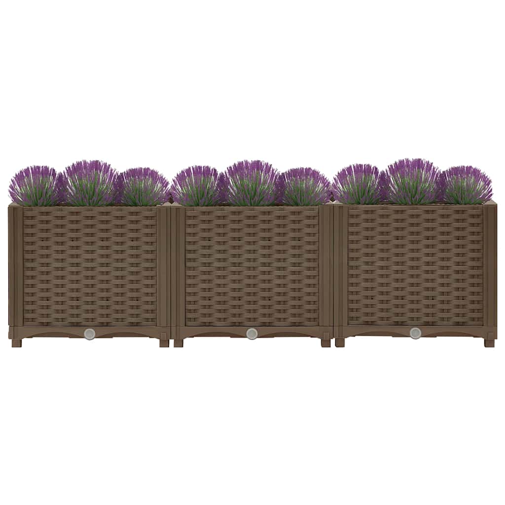 vidaXL Hochbeet 120 x 40 x 38 cm Polypropylen