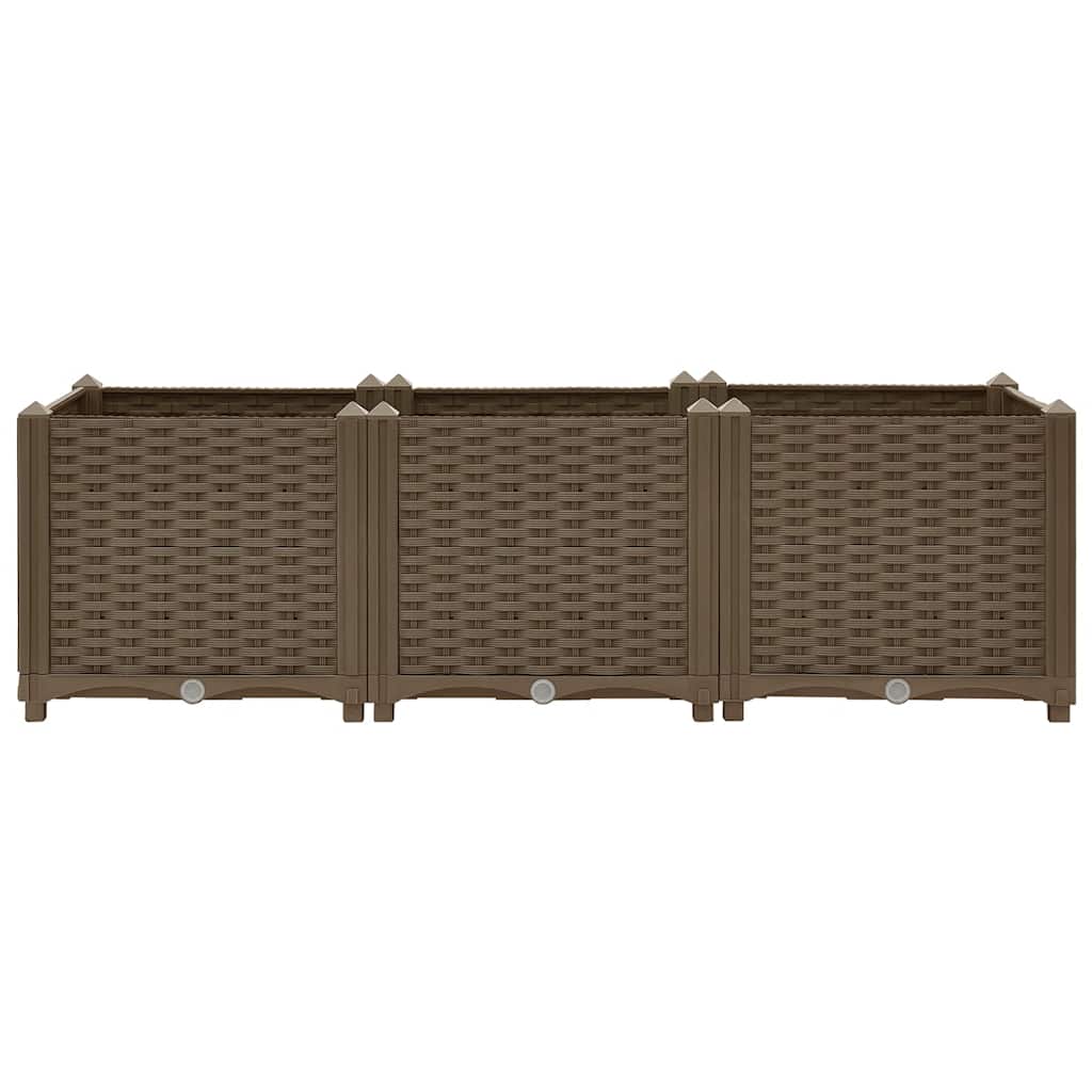 vidaXL Hochbeet 120 x 40 x 38 cm Polypropylen