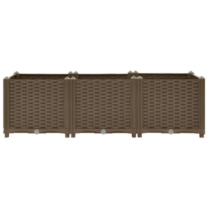vidaXL Hochbeet 120 x 40 x 38 cm Polypropylen