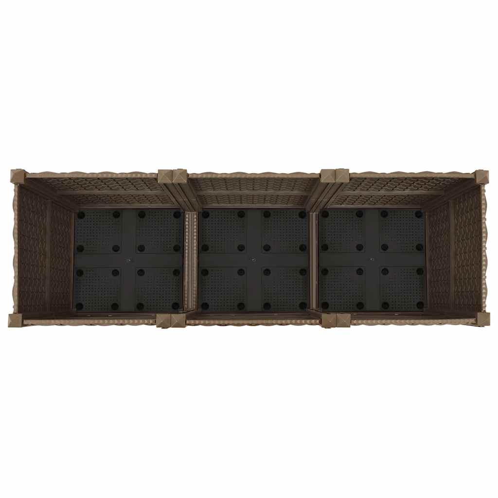 vidaXL Hochbeet 120 x 40 x 38 cm Polypropylen