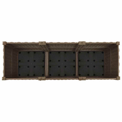 vidaXL Hochbeet 120 x 40 x 38 cm Polypropylen
