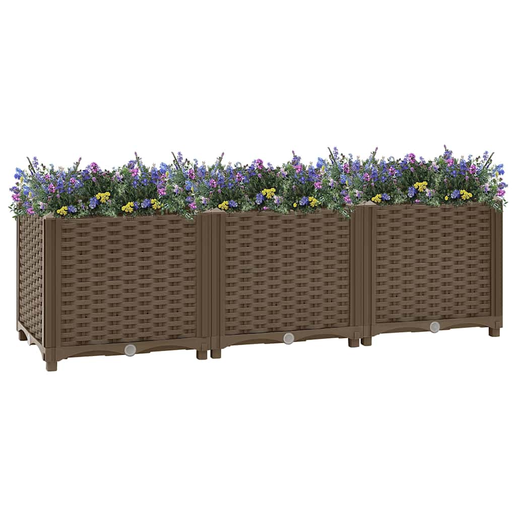 vidaXL Hochbeet 120 x 40 x 38 cm Polypropylen
