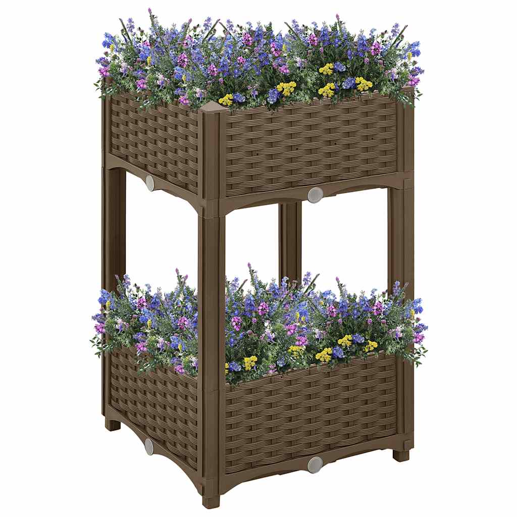 vidaXL Hochbeet 40x40x71 cm Polypropylen