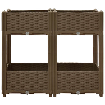 vidaXL Hochbeet 80x40x71 cm Polypropylen