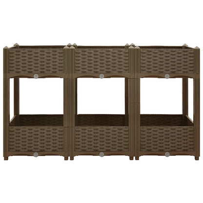 vidaXL Hochbeet 120x40x71 cm Polypropylen