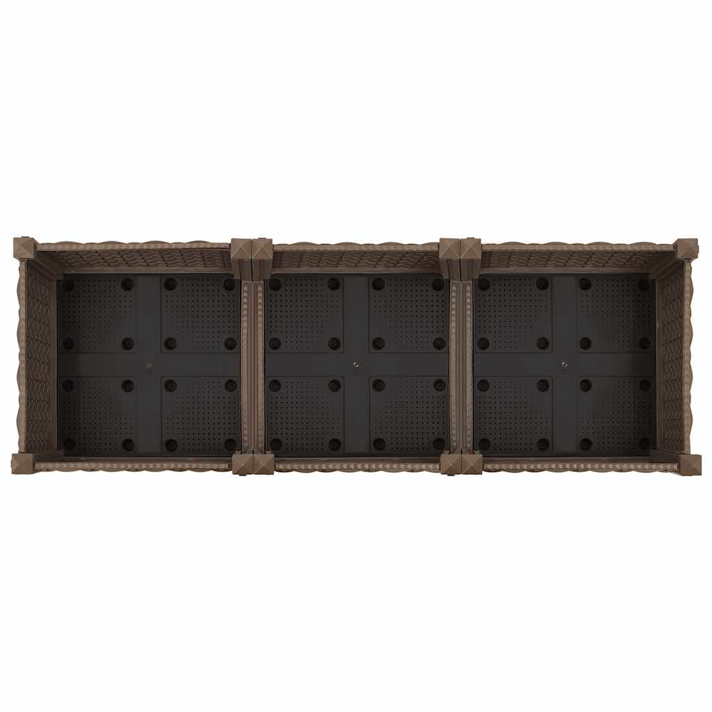 vidaXL Hochbeet 120x40x71 cm Polypropylen