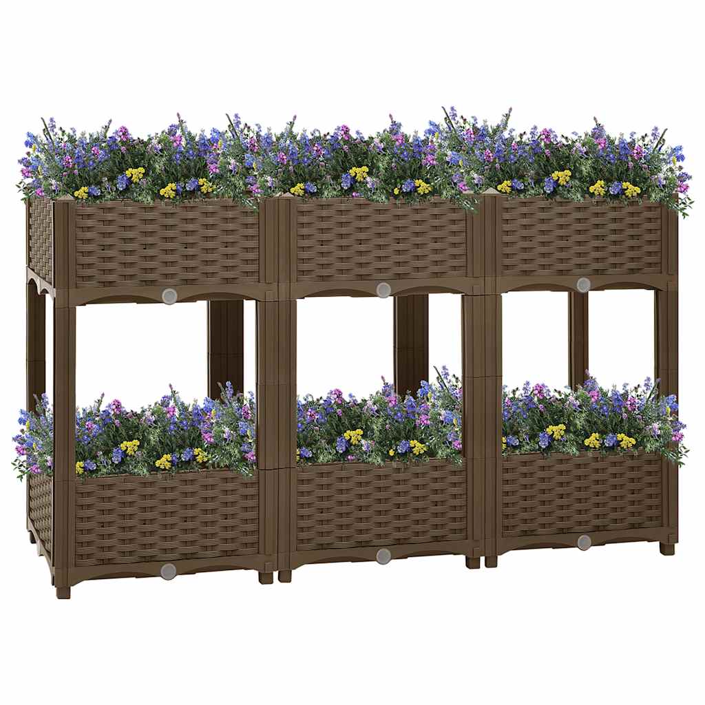 vidaXL Hochbeet 120x40x71 cm Polypropylen
