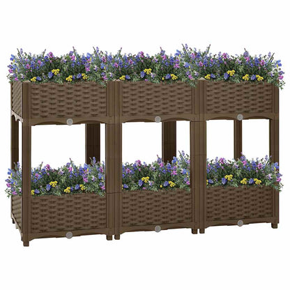 vidaXL Hochbeet 120x40x71 cm Polypropylen