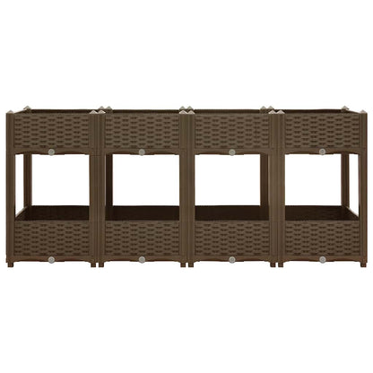 vidaXL Hochbeet 160x40x71 cm Polypropylen